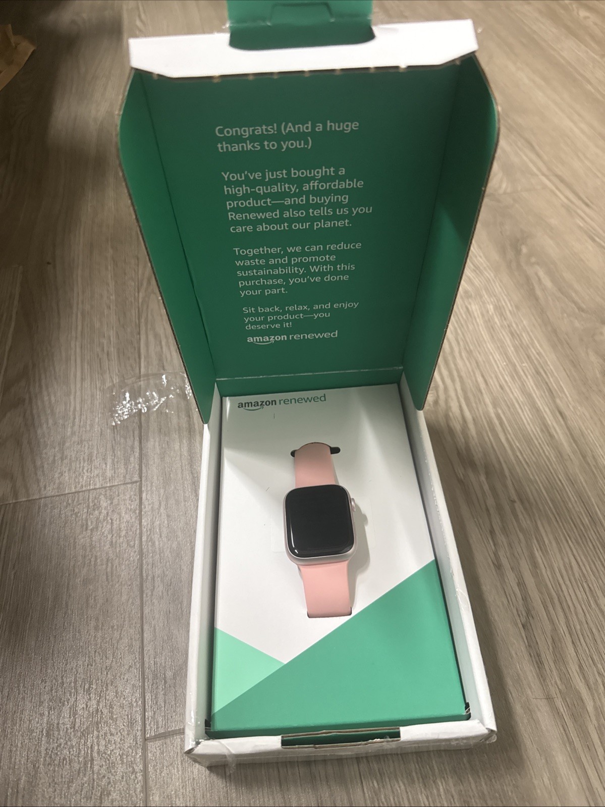Apple Watch Series 9 (GPS 45mm) Pink Aluminum Case with Pink Sport Band -S/M