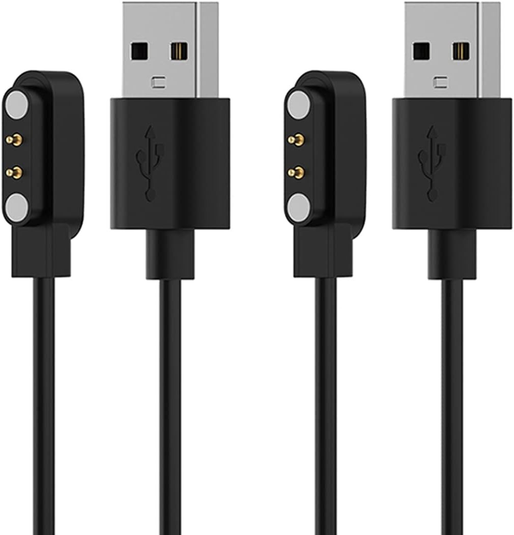 VeryFit Smart Watch Charger – Magnetic Charging Cable (2-Pack, 3.3ft/1m) for IDW