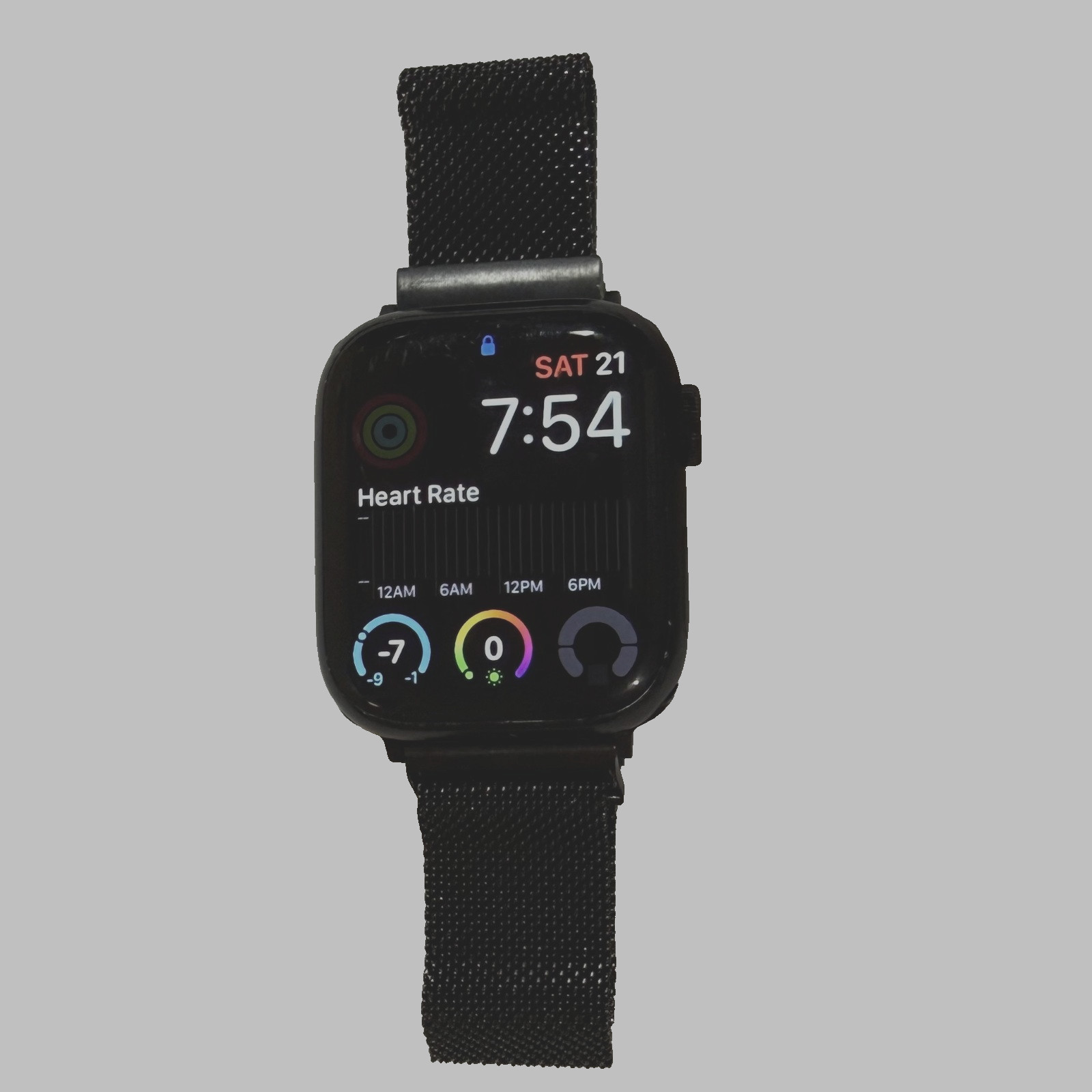 Apple Watch Series 7 41mm GPS + Cellular Midnight Aluminum – Steel Band