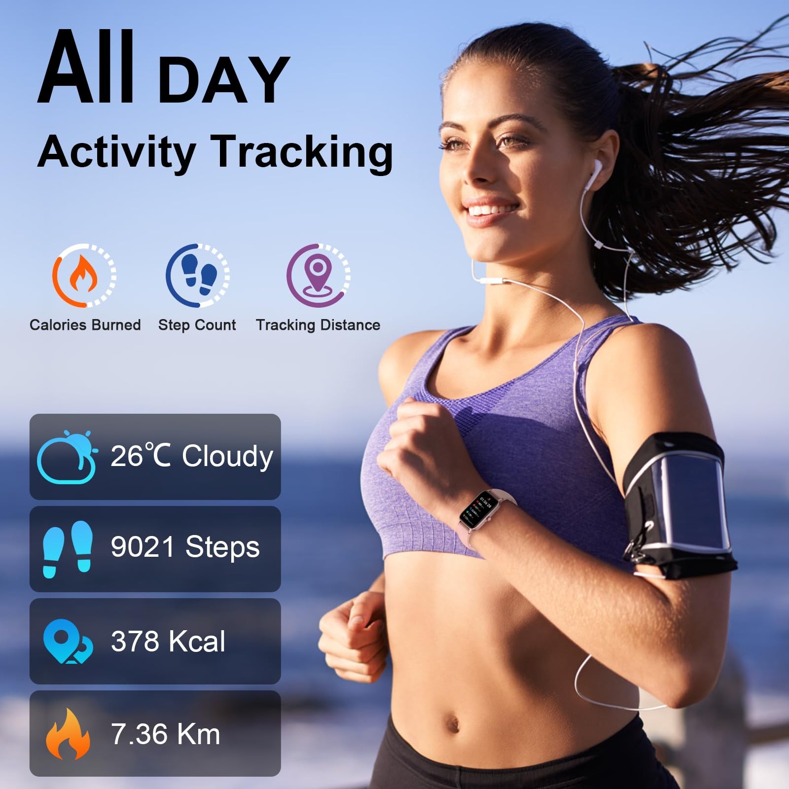 for (Answer/Make ), 2025 HD Fitness Activity Tracker 1.57” with Heart Rate/Sl…