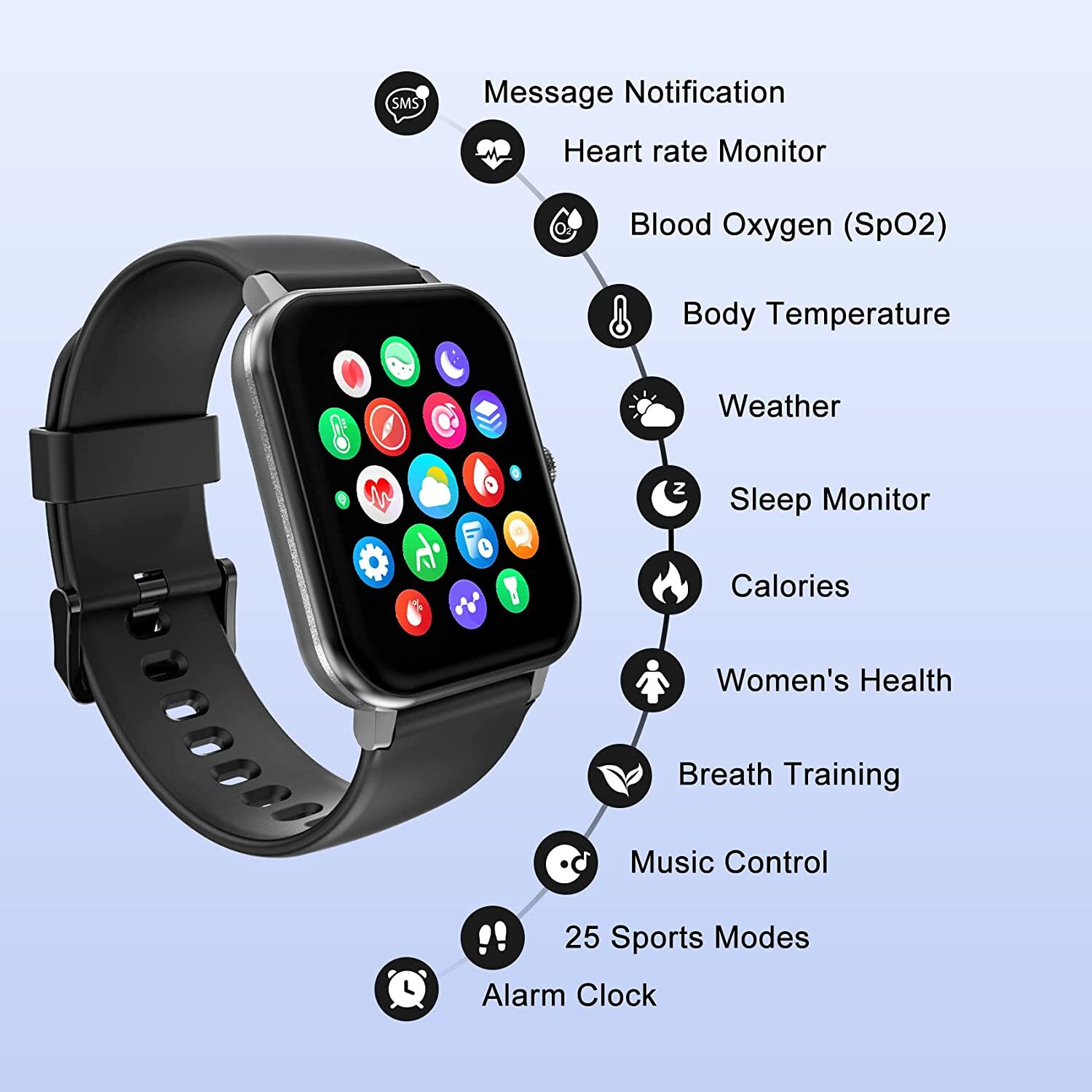 Smart Watch for Men Waterproof Smartwatch Bluetooth for iPhone Android Samsung