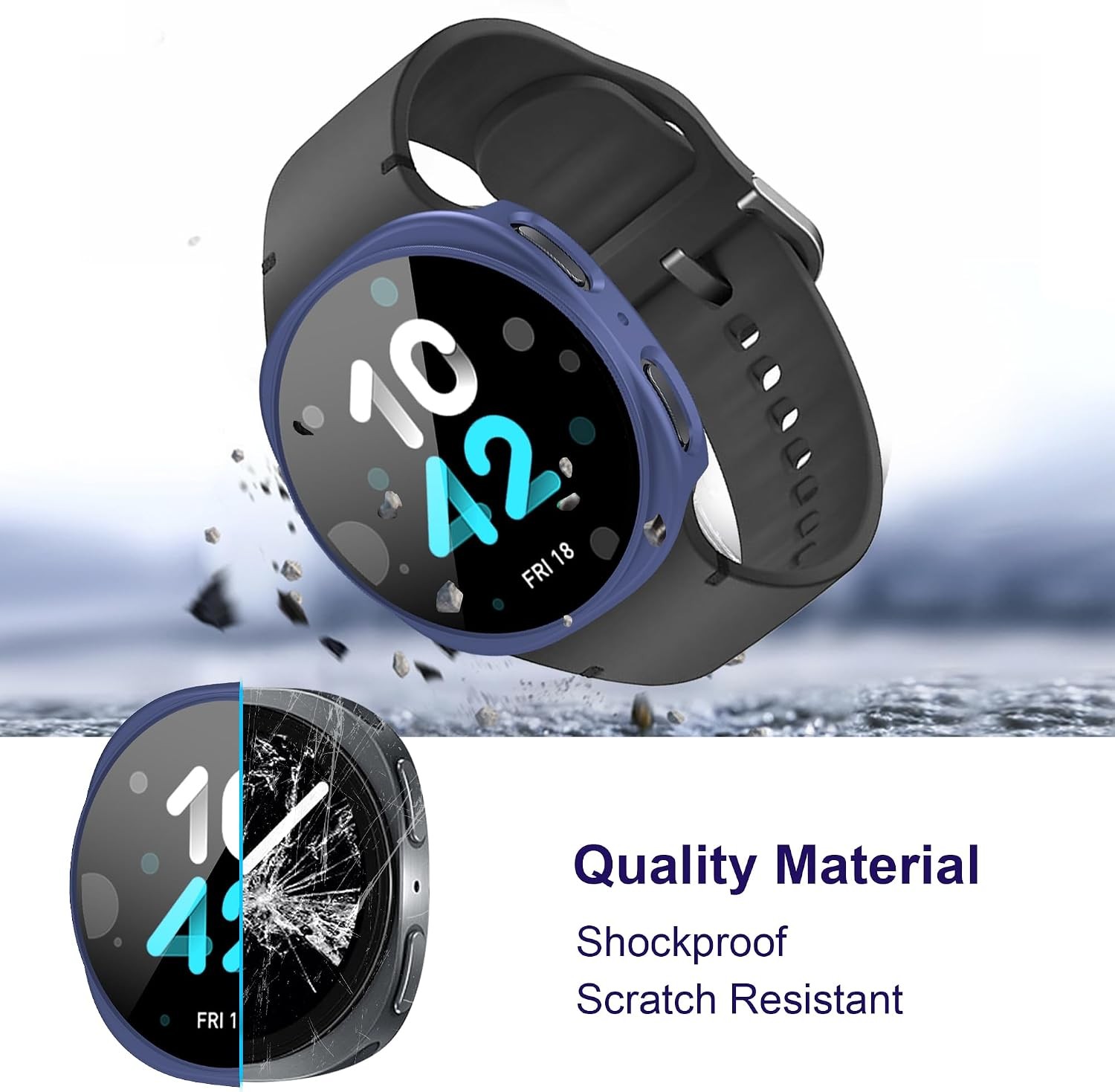12 Pack of Colorful Cases for Samsung Galaxy Watch 8 40mm with Scratch Protectio