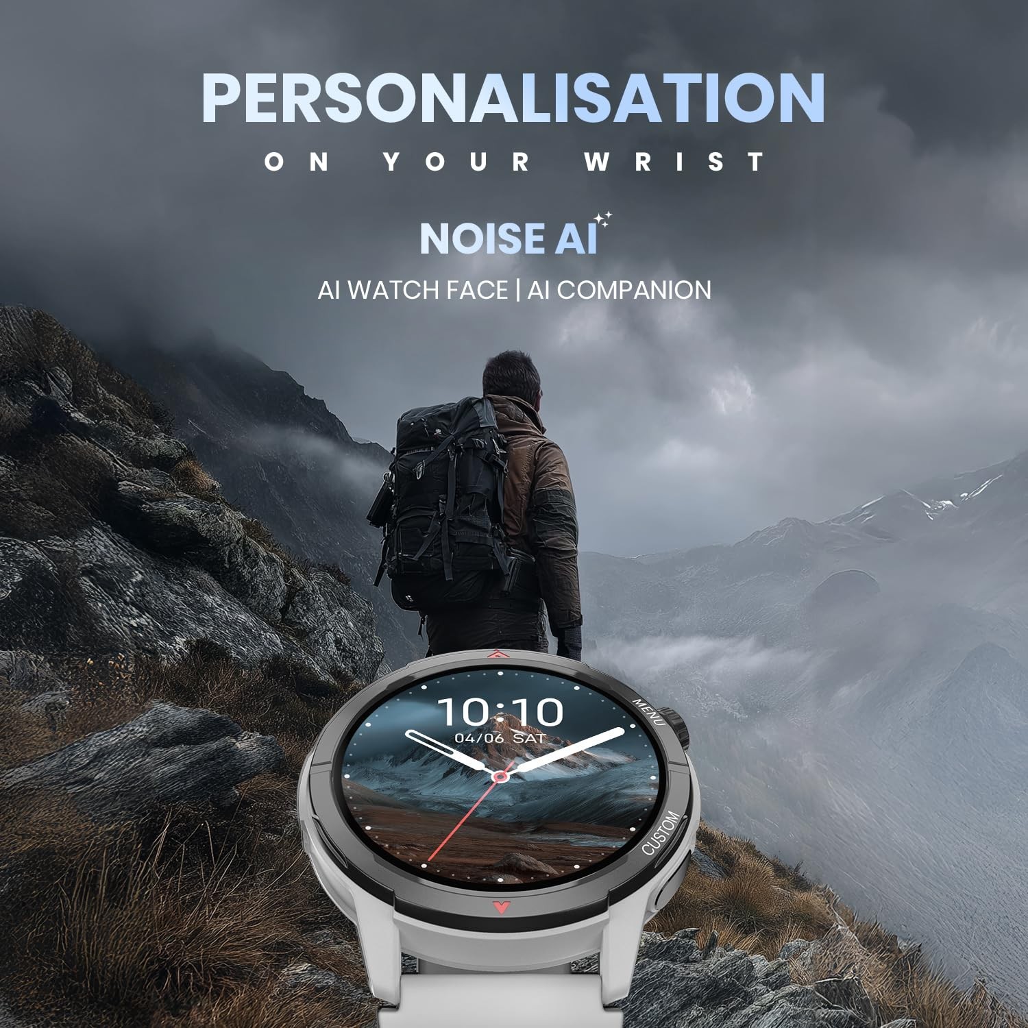 Noise Endeavour 2 Smartwatch 1.46″ AMOLED 5 ATM Water Resistant Jet Black