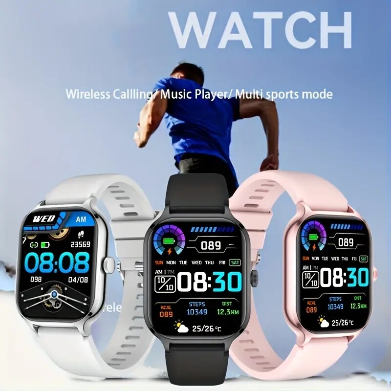 Smart Watch For iPhone,Android Phones,2.01″inch Full Touch Screen for Women/Men