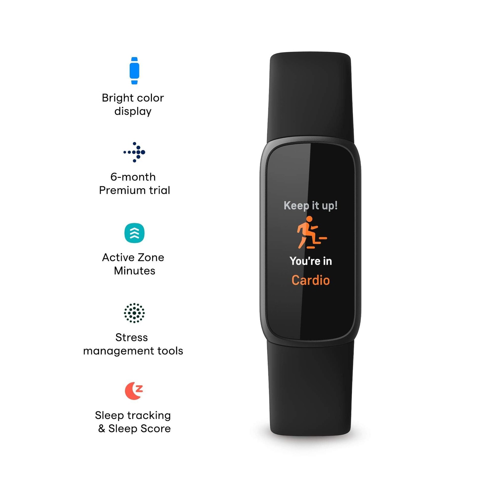 Fitbit Luxe-Fitness and Wellness-Tracker with Stress Management Sleep-Tracking B