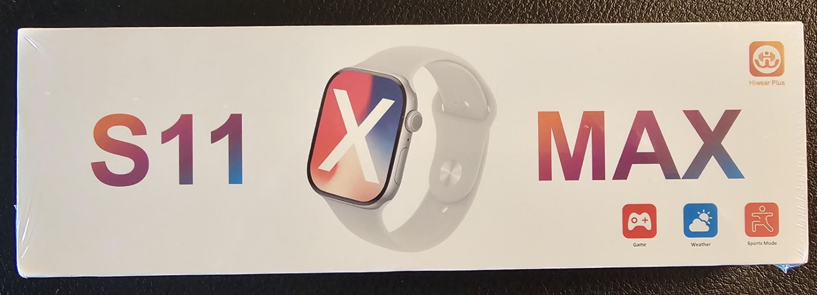 New, Hiwear Plus S11 MAX 49mm Metal Silver Case White Silicone Band iOS/Android