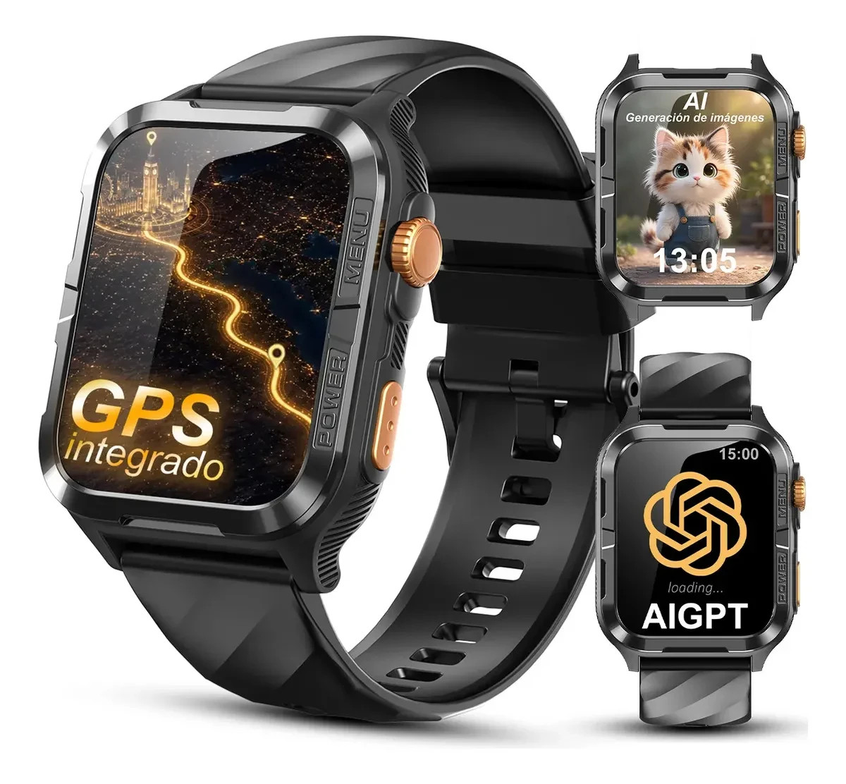 DA GPT AI Assistant Smart Watch Women Men Built-in GPS, Fitness Tracker Watch