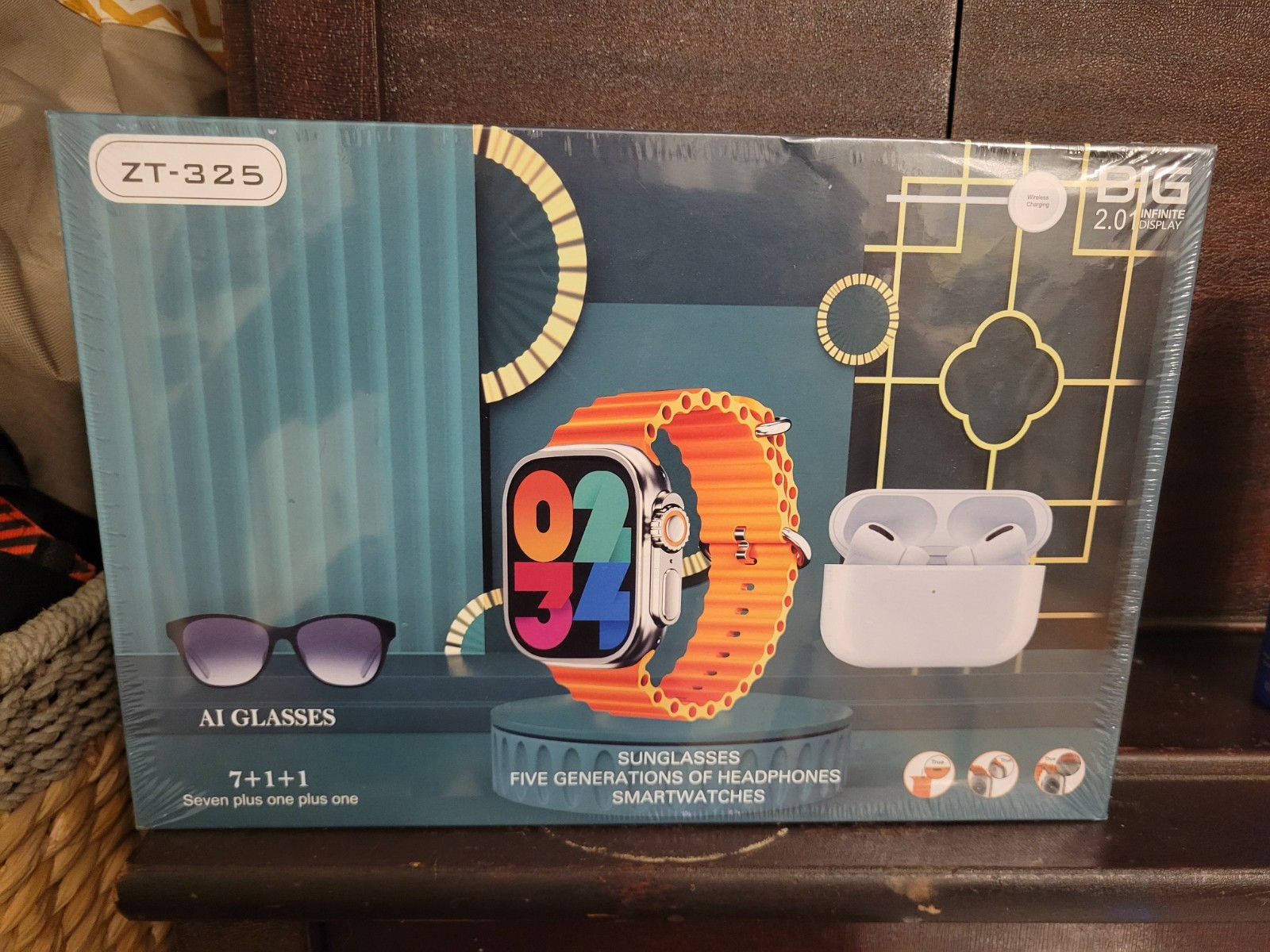 ZT-325 Bundle AI Sunglasses, Smart Watch, Earbuds Compatible With IOS Android