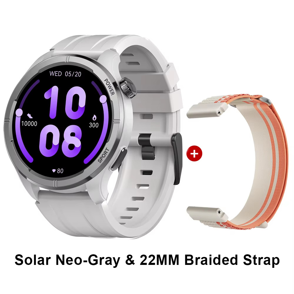 Solar Neo Smartwatchs 1.53” HD Display 24H Health Monitoring Bluetooth Call Sma