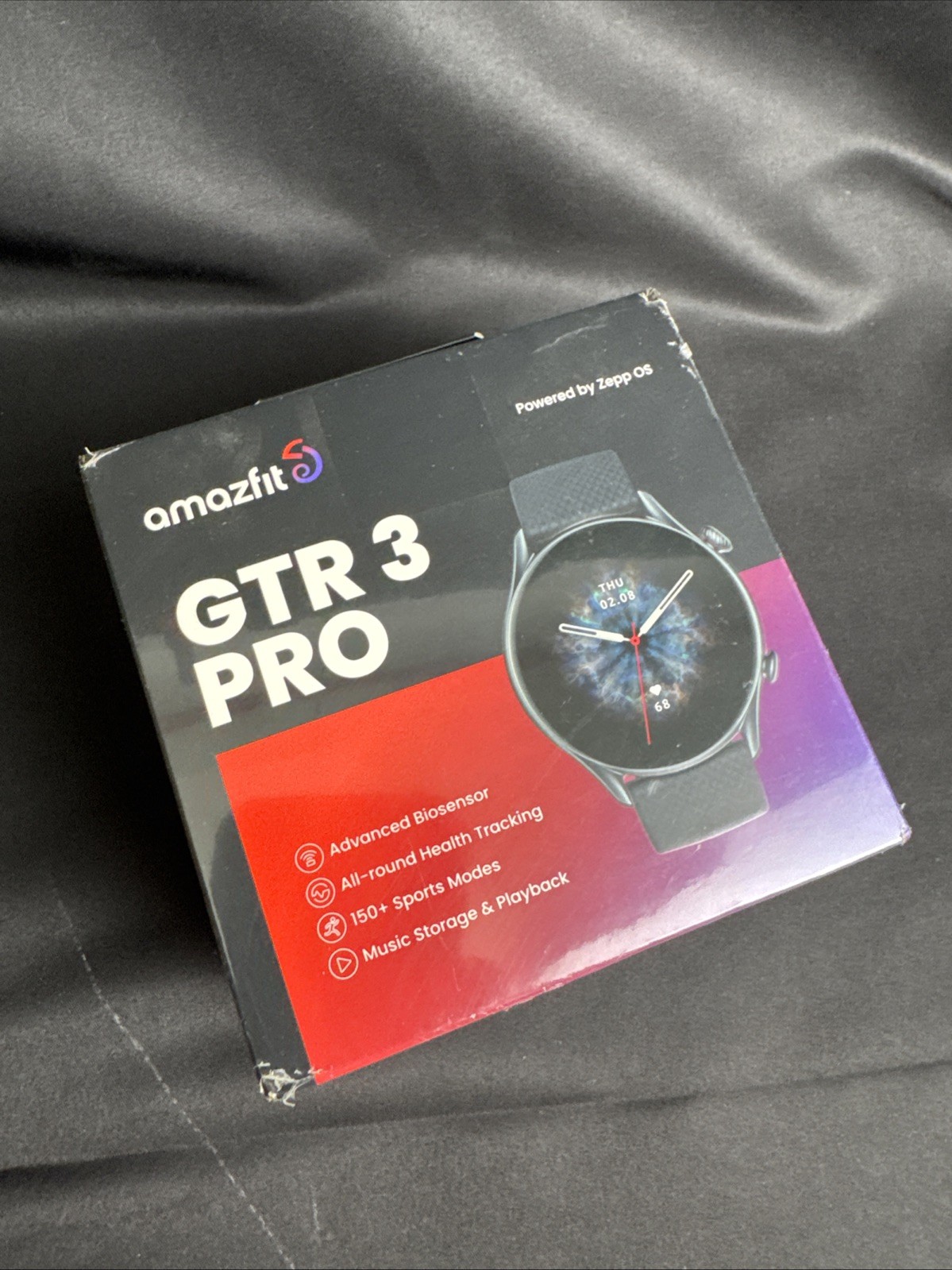 Amazfit GTR3 PRO Smart Watch W2040OV2N – Infinite Black Factory Sealed