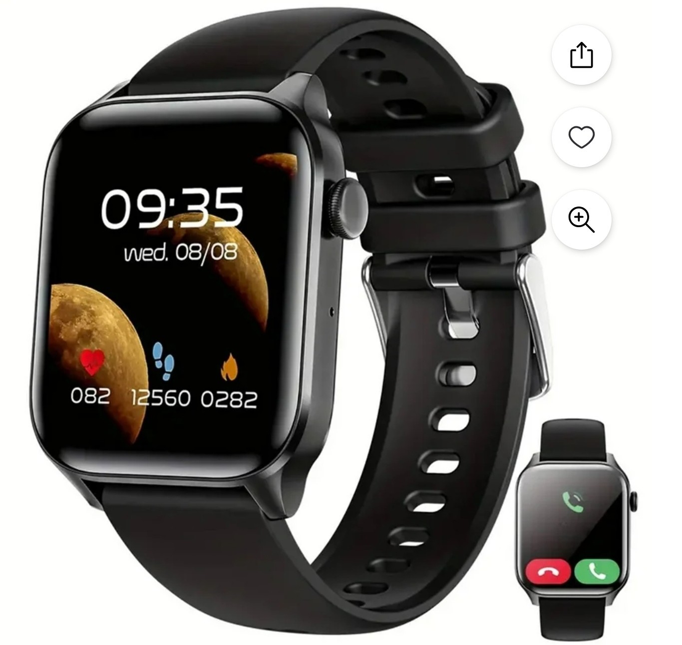 Big Screen Black men’s or women’s Smart Watch T12 New sealed