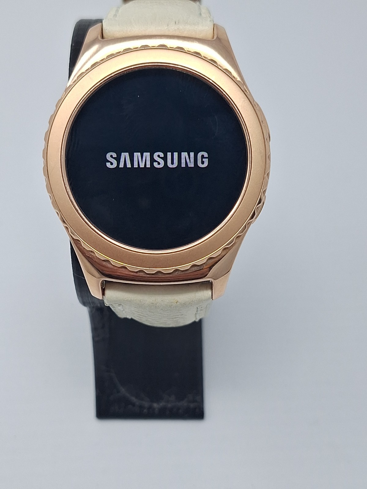Samsung Gear S2 Classic SM-R732 40mm ROSE GOLD Smart Watch Tested leather #025