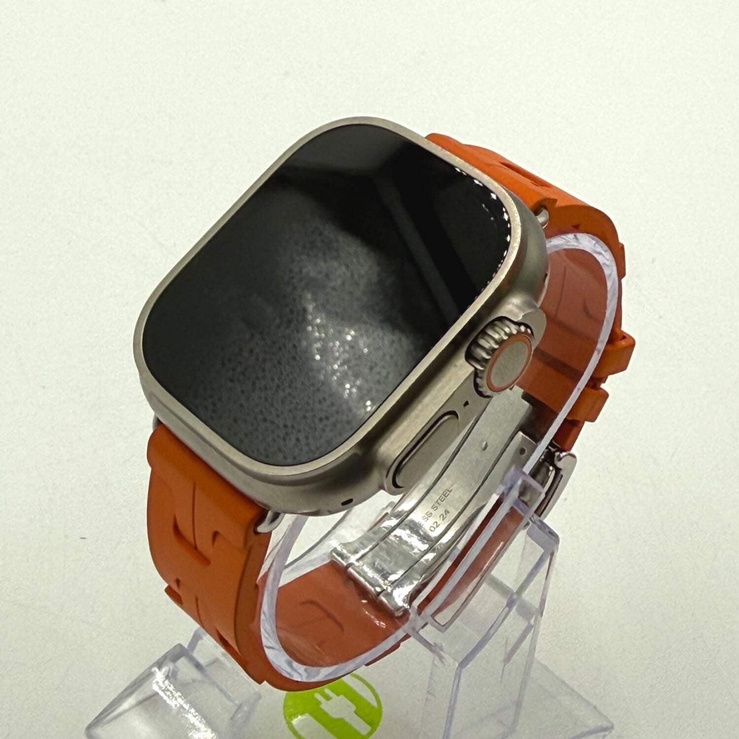 Unlocked Apple Watch Ultra 2 Hermès 49MM Natural Titanium With Orange Kilim Sing