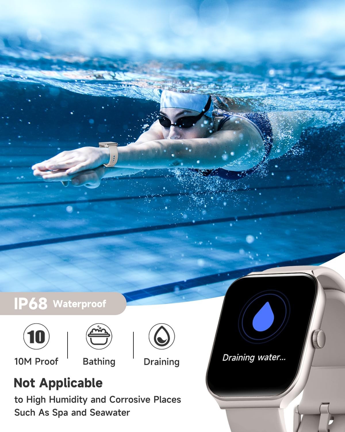 TOOBUR Smart Watch for Men Women Alexa Built-in, 1.95 Fitness Tracker with An…