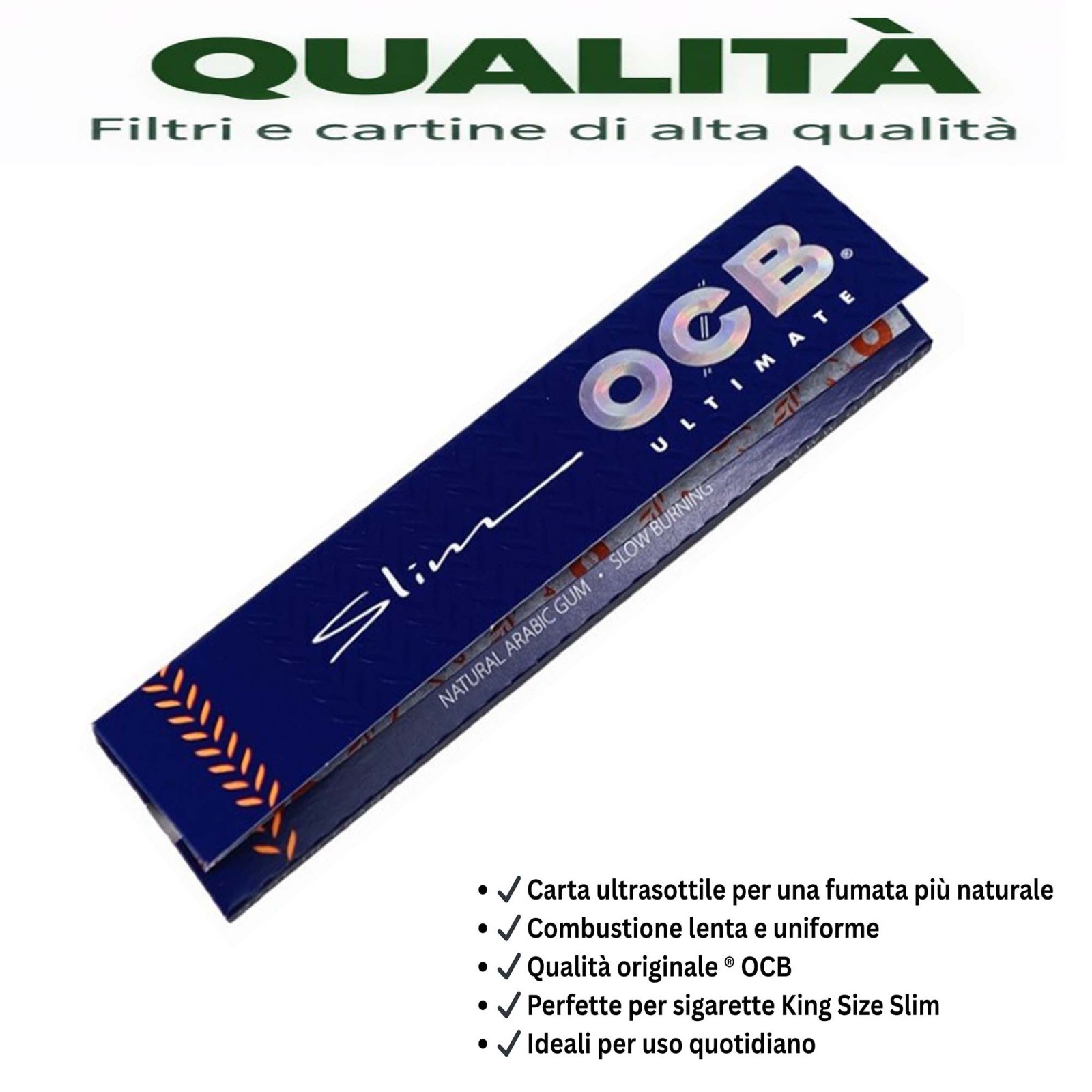 Cartine OCB King Size Slim Lunghe 50 Libretti Scatola Originale