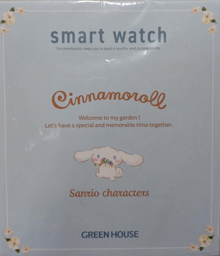 GREEN HOUSE Sanrio Cinnamoroll Smart Watch GH-SMWL-CN Japan Limited IP68