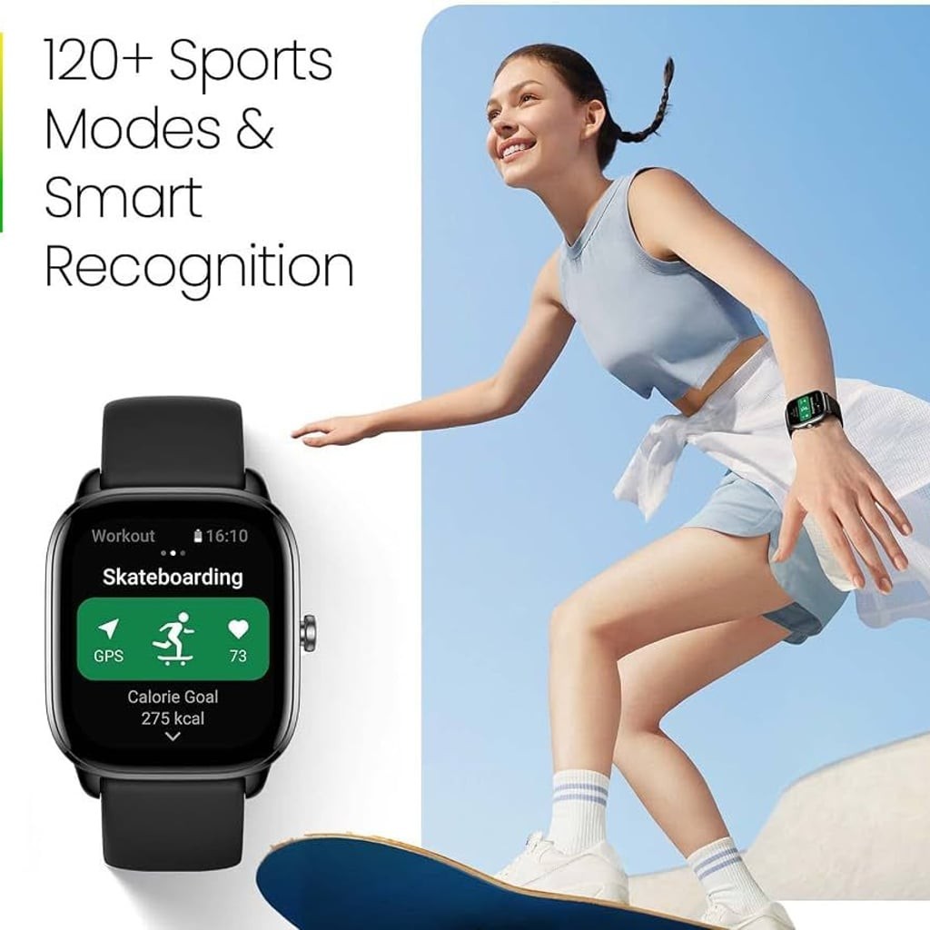 Amazfit GTS 4 Mini Smartwatch, Fitness Tracker with Alexa Built-in, GPS, and 120
