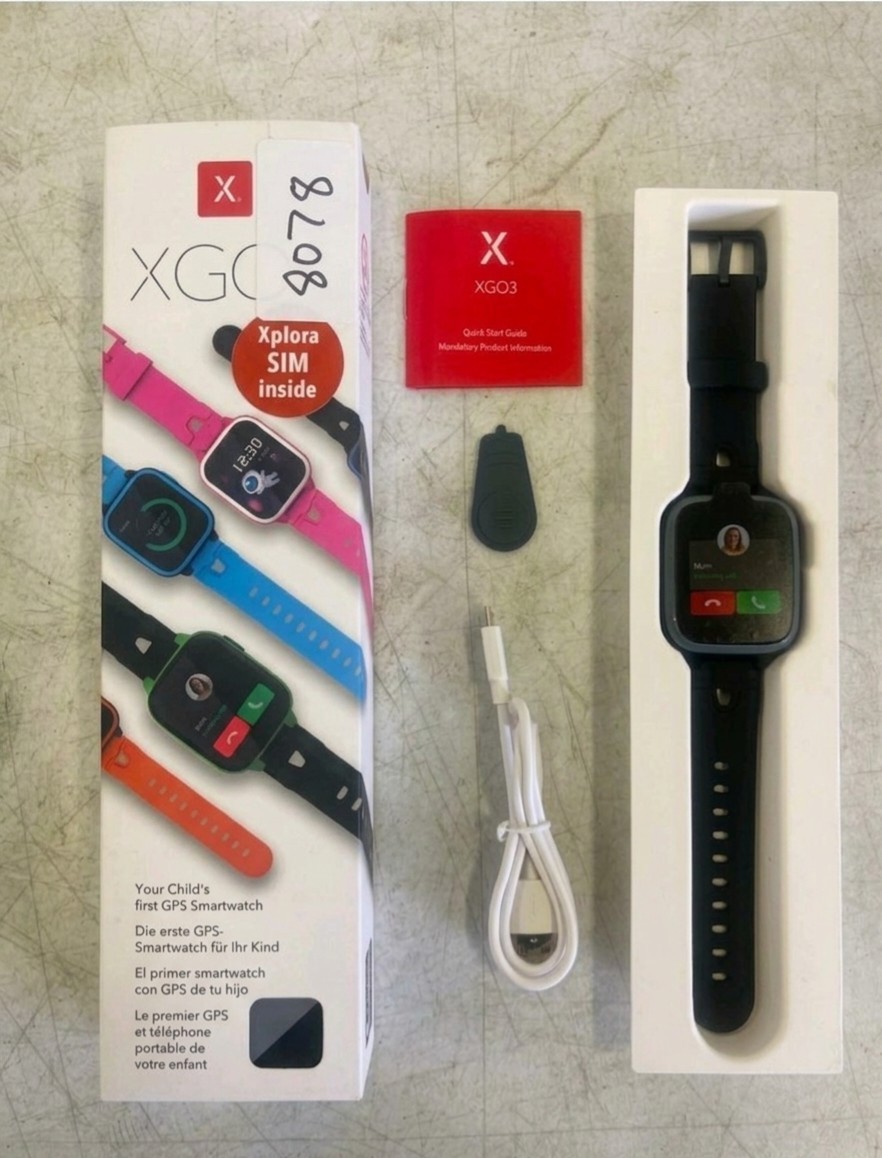 Xplora XGO3 Kids Smart Watch Cell Phone GPS Tracker – Black with SIM Card