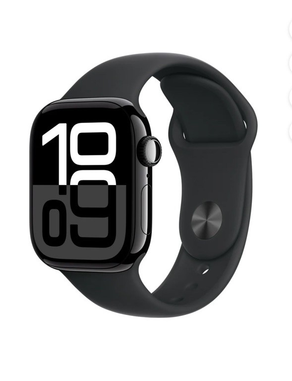 Apple Watch Series 10 42mm GPS, Jet Black Aluminum, Watch