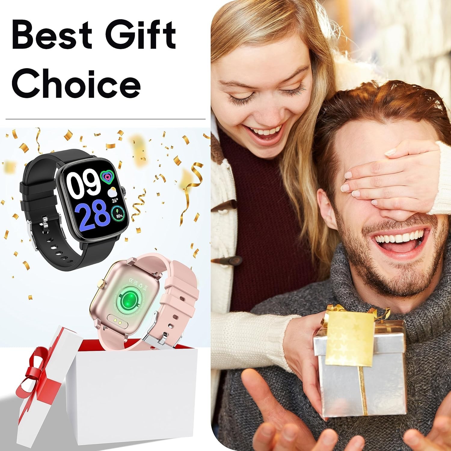 Women’s Smart Watch Bluetooth SmartWatch For Apple iPhone iOS and Android