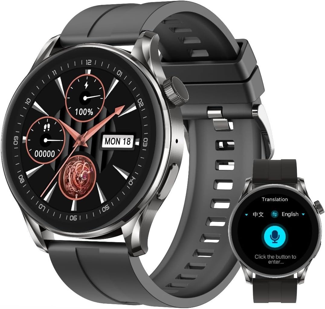 Stylish AI Chat Smartwatch – 100+ Sports Modes & Health Monitoring Features