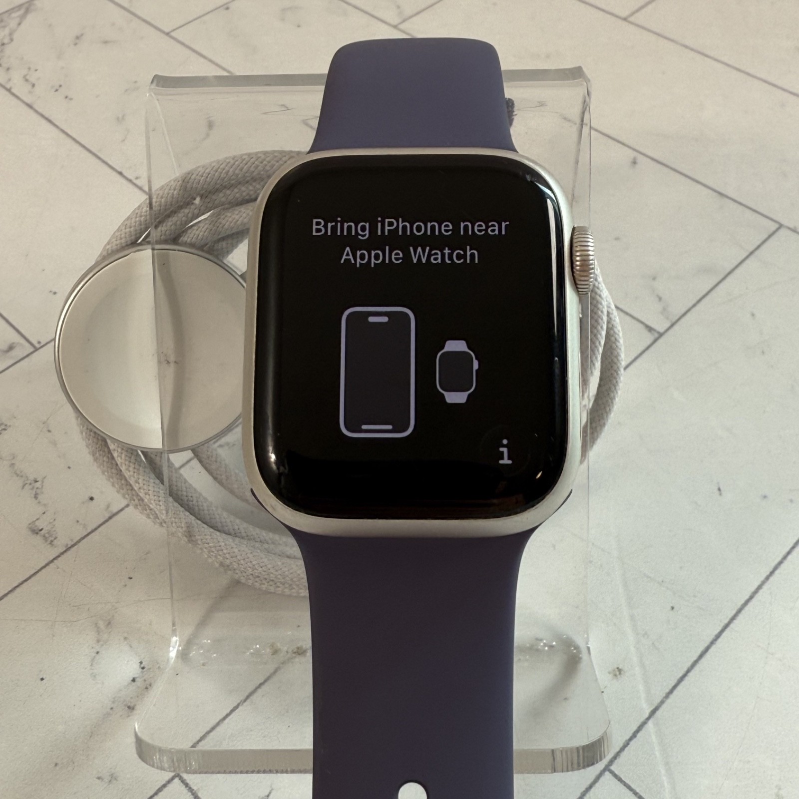 Apple Watch Series 9 41mm Starlight Aluminum GPS WiFi Smartwatch #H245