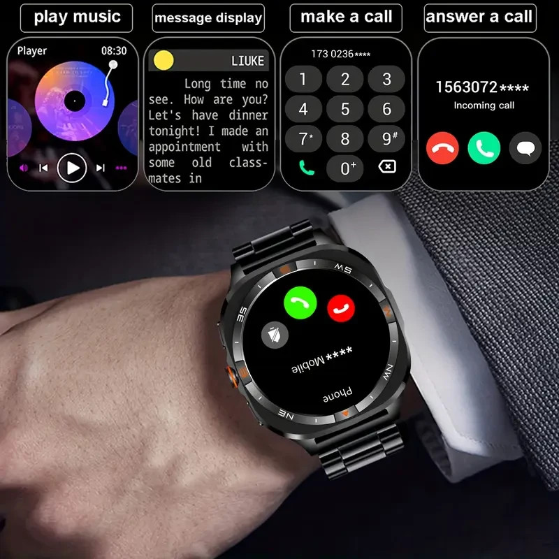 COIUSOR Smart Watch w/ GPS, Send Receive Calls, 100+ Sports Modes & Apps & More