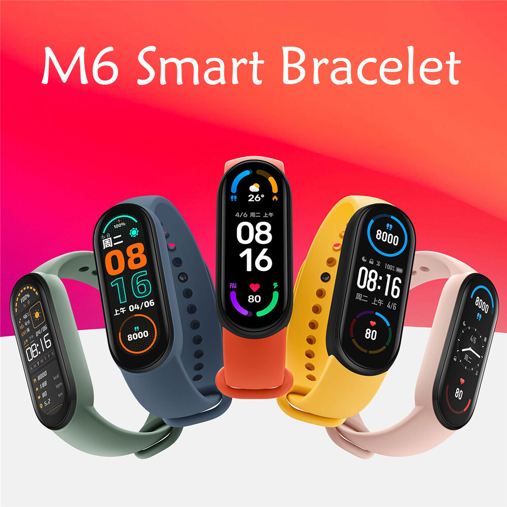 M6 Smart Bracelet Watch Fitness Tracker Heart Rate Blood Pressure Monitor IP67