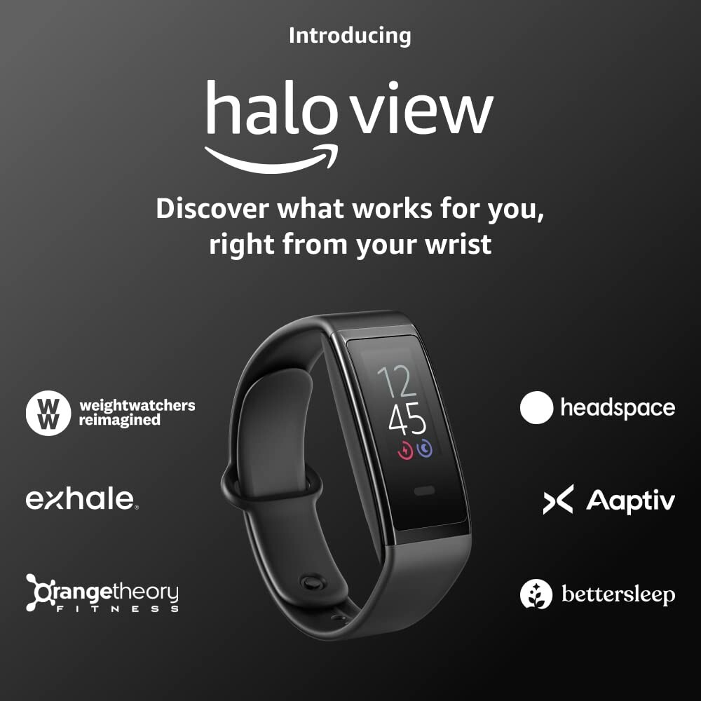 Amazon Halo View fitness tracker Active Black Medium/Large