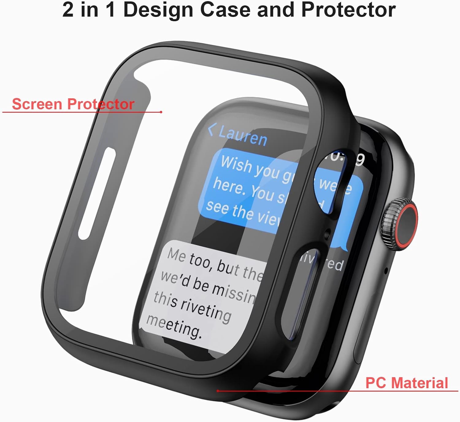 5 Pack Tempered Glass Screen Protector Case for Apple Watch 38mm Series 1 2 3