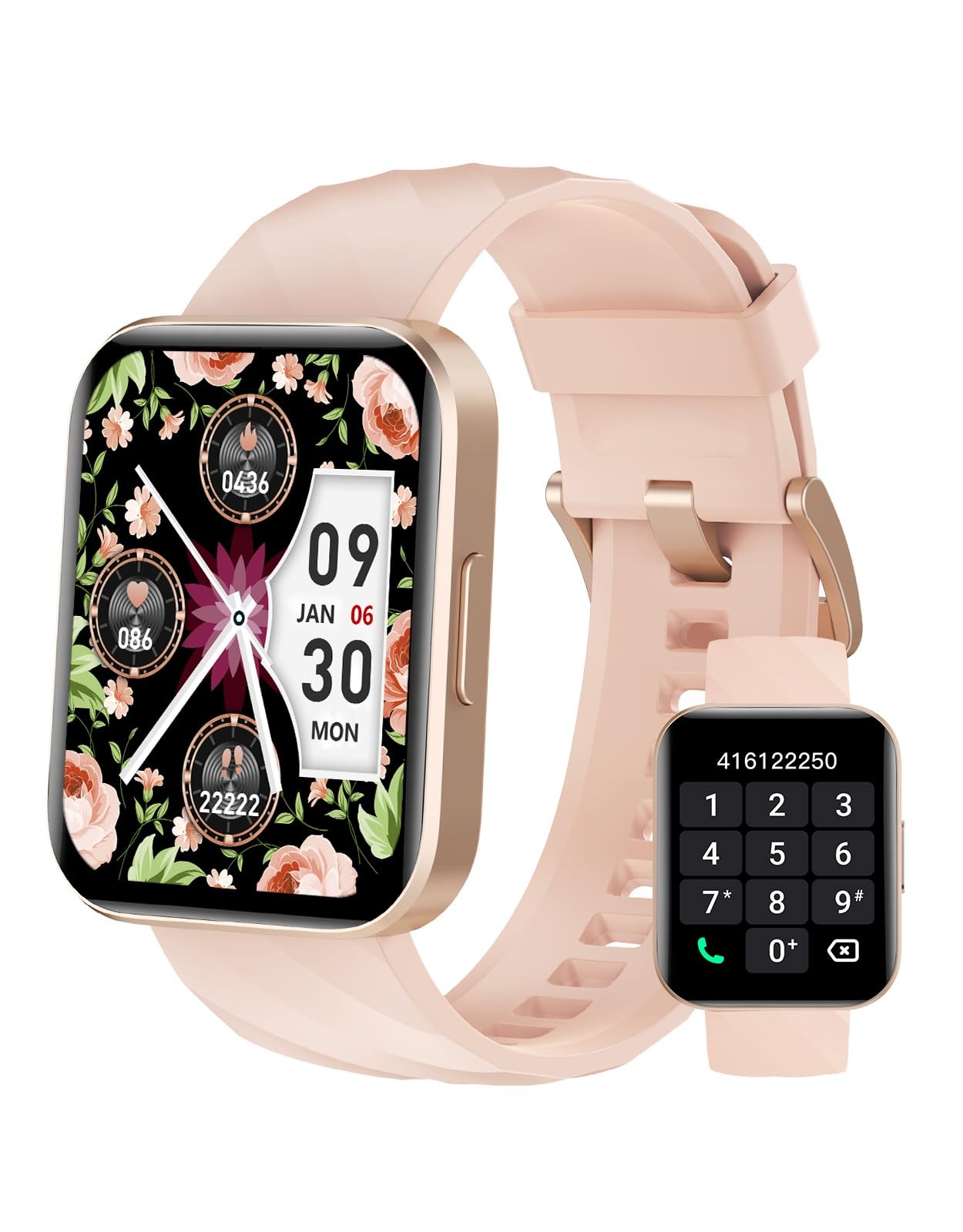 for Women, Answer/Make Calls, for iPhone/Android Pink