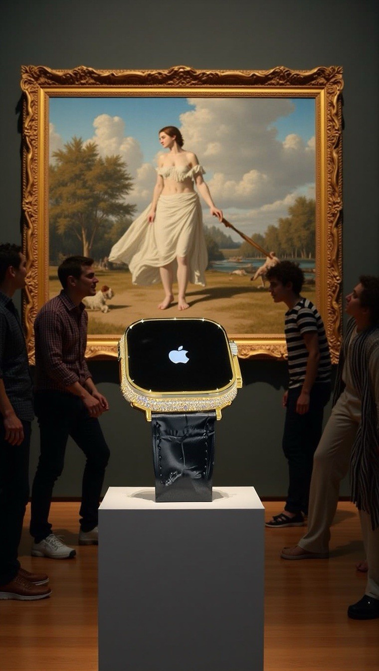 ✅ Custom 24k Gold Apple Watch Ultra 2 Zircon Diamonds + Luxury Box | Authentic ✅