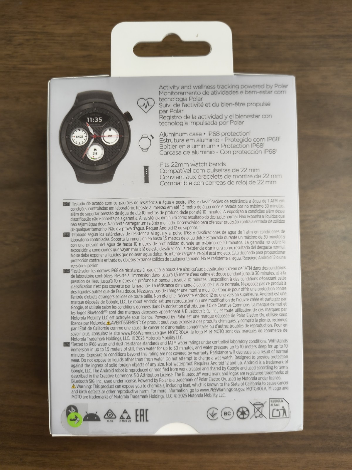 Moto Watch 2026 Model XT2547-2 Factory Sealed Brand New