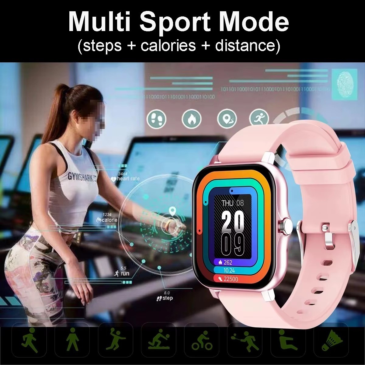 2025 Smart Watch For Men/Women, Waterproof Smartwatch Bluetooth iPhone Samsung*