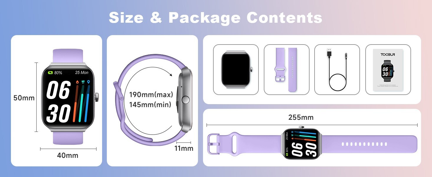 2025 Smart Watch For Men/Women, Waterproof Smartwatch Bluetooth iPhone Samsung