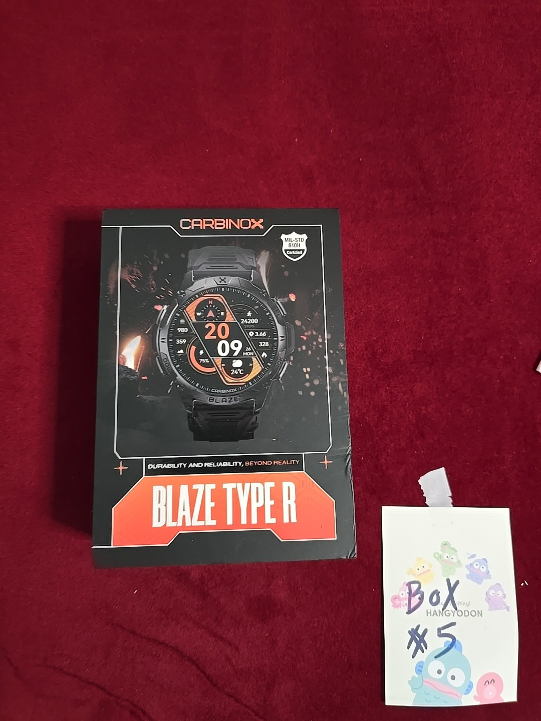 CARBINOX “BLAZE TYPE R ” Tactical Military Smartwatch IP69K Black No Band