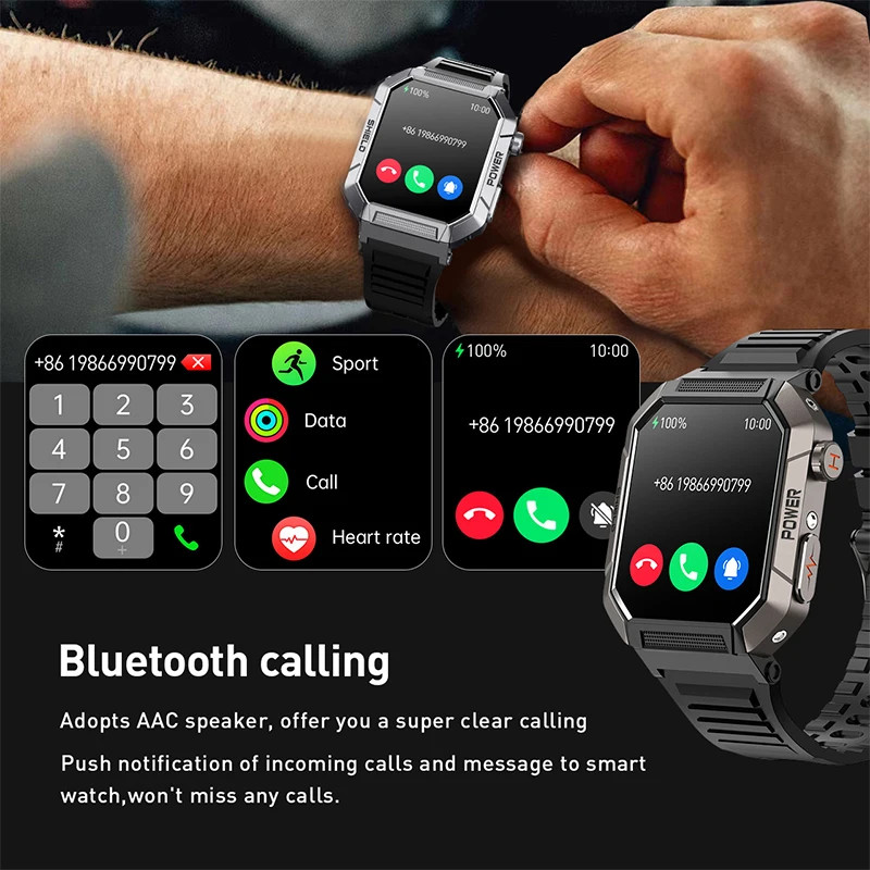 2026 New 2.02 Smart Watch Professional ECG & PPG Health Monitor Bluetooth Call