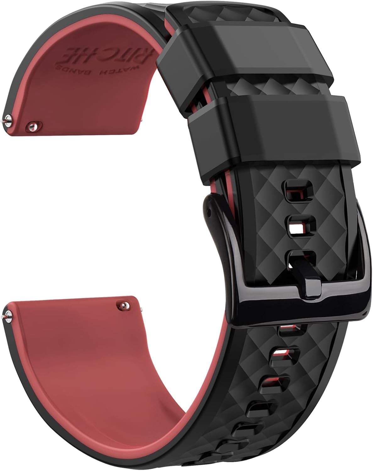 Silicone Watch Bands for Men 18mm 20mm 22mm 24mm Quick Release Rubber