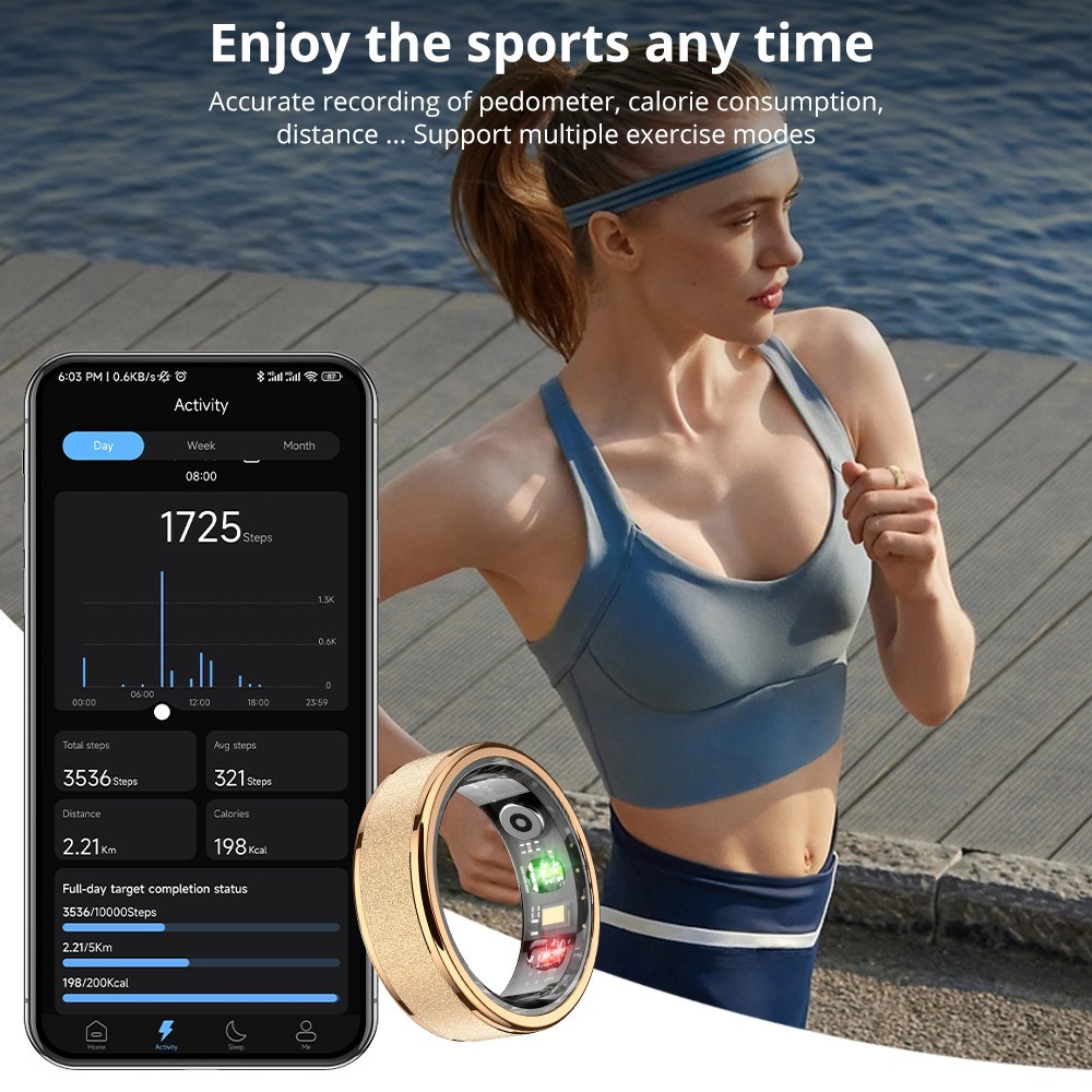 COLMI R10 Smart Ring with Charging Case + Sizing Kit Bundle – Size Guarantee