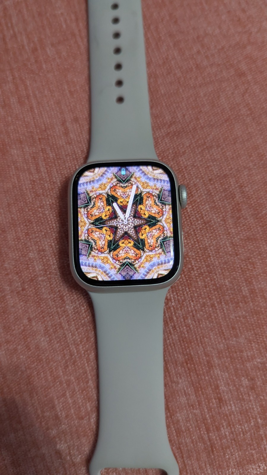 Apple Watch Series 8 41mm Gold Aluminum Case with Sports Band S GPS A2770