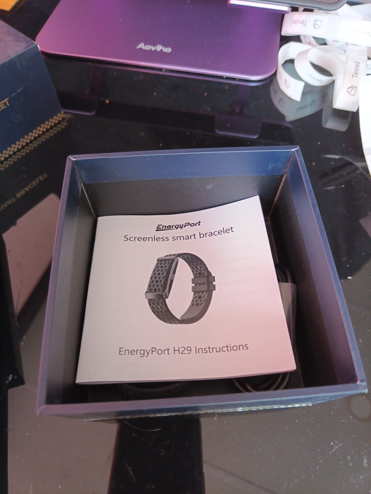 EnergyPort H29 Smart Bracelet – Screenless Fitness Tracker HR Sleep Monitor