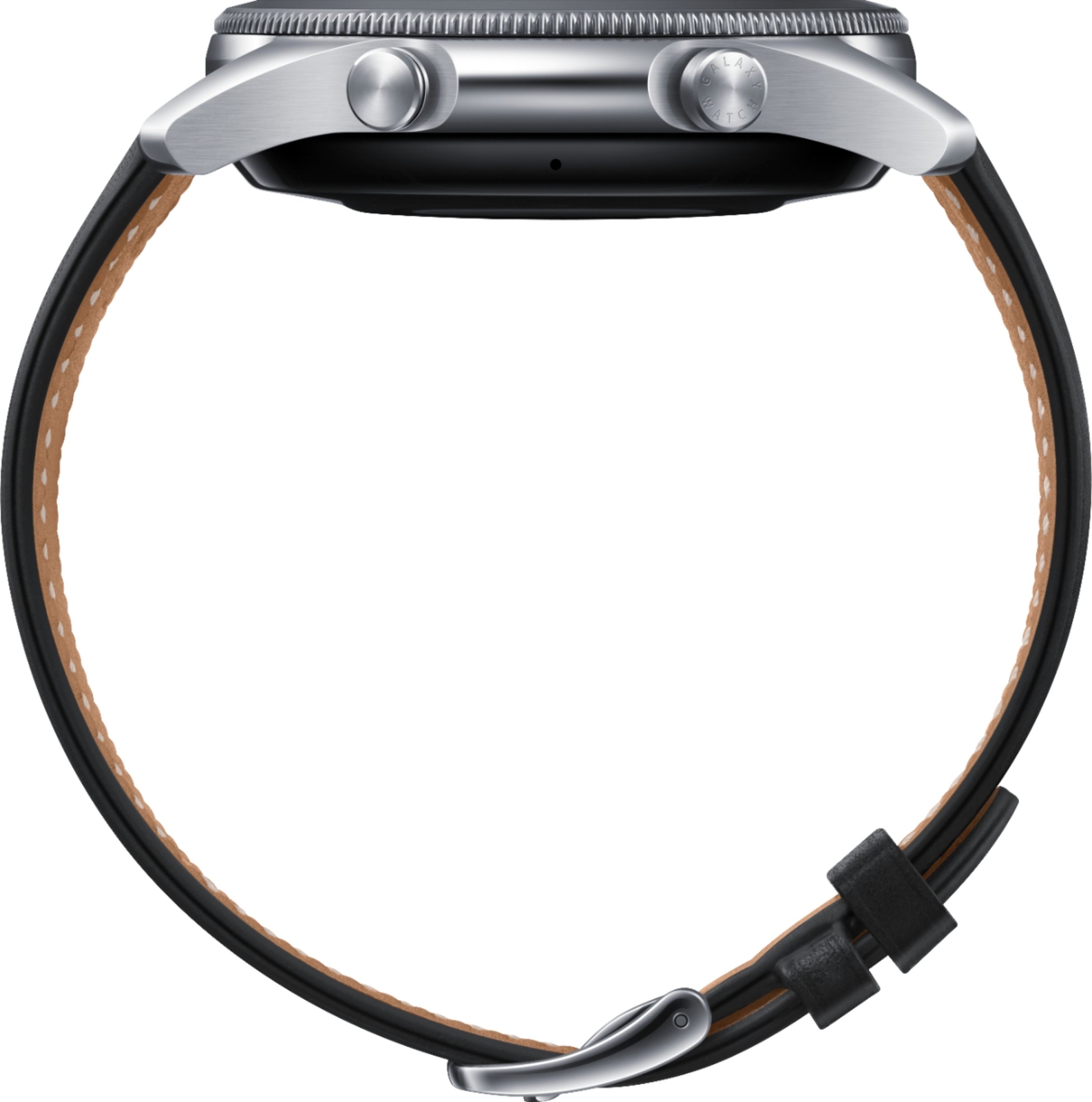Samsung Galaxy Watch3 SM-R840 45mm Mystic Silver Stainless Steel Cas- with Black