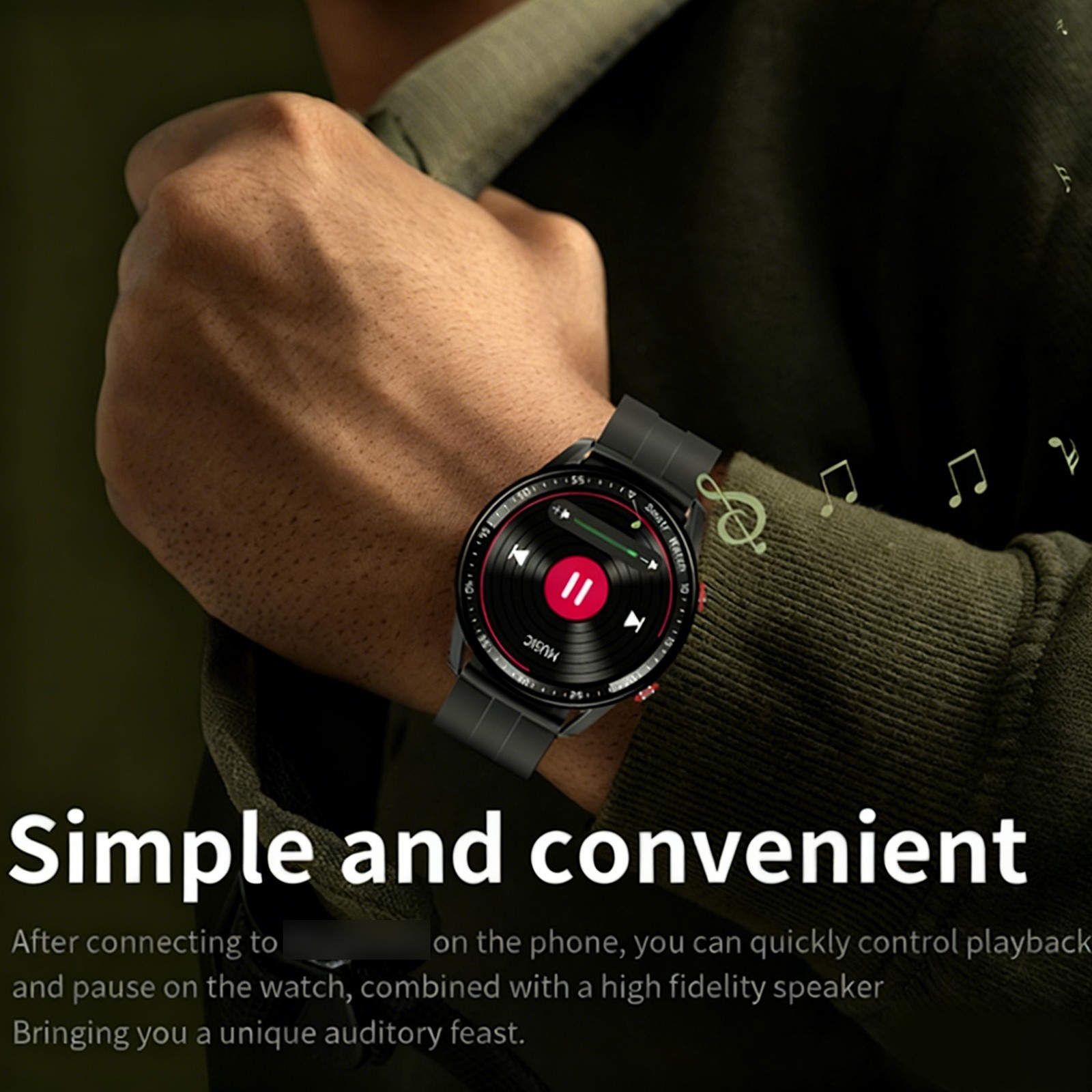 Smart Sports Watch With 1.52 Inch Screen BT Call Health Monitoring Multi-Sp GAKQ