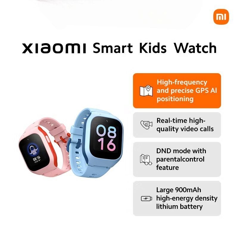 Xiaomi Smartwatch Kids Watch BLUE OR PINK GPS Bluetooth Video Call Android iOS