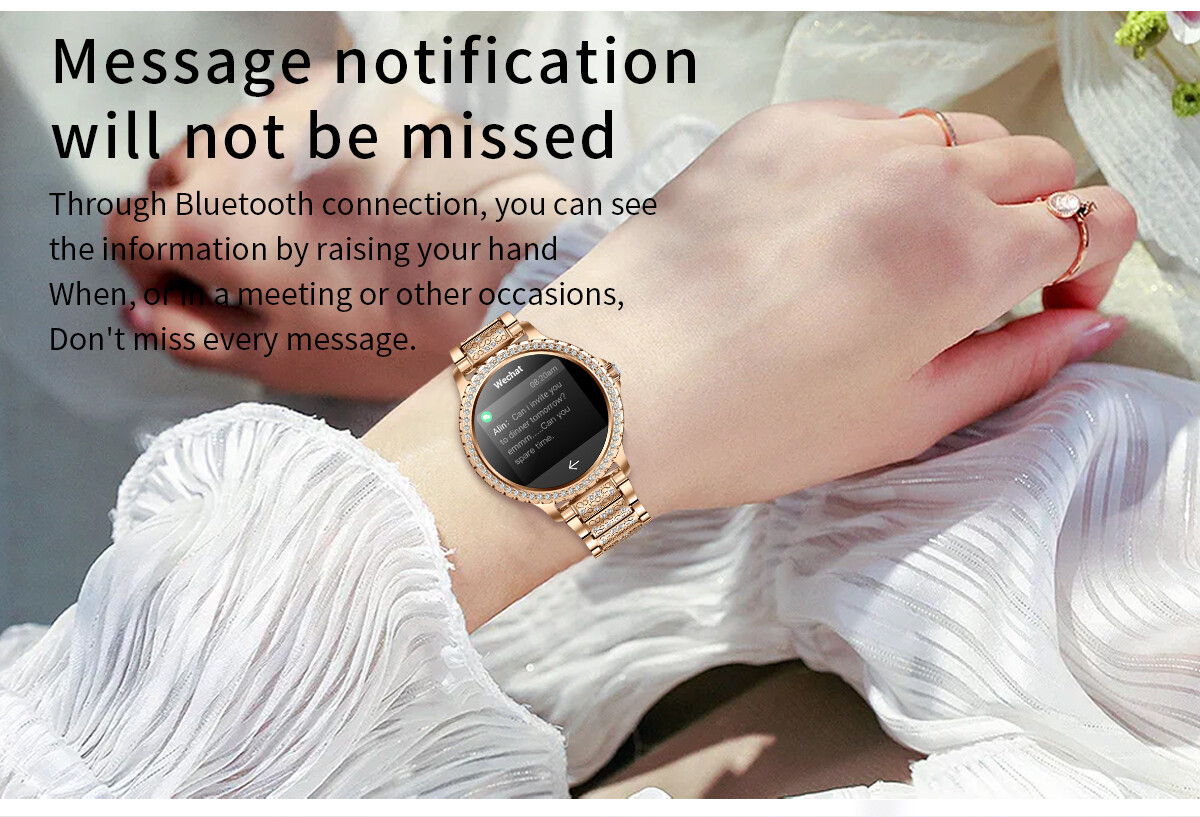 Smart Watch For Girls Women Smartwatch Bluetooth Sport Watch For iOS Android