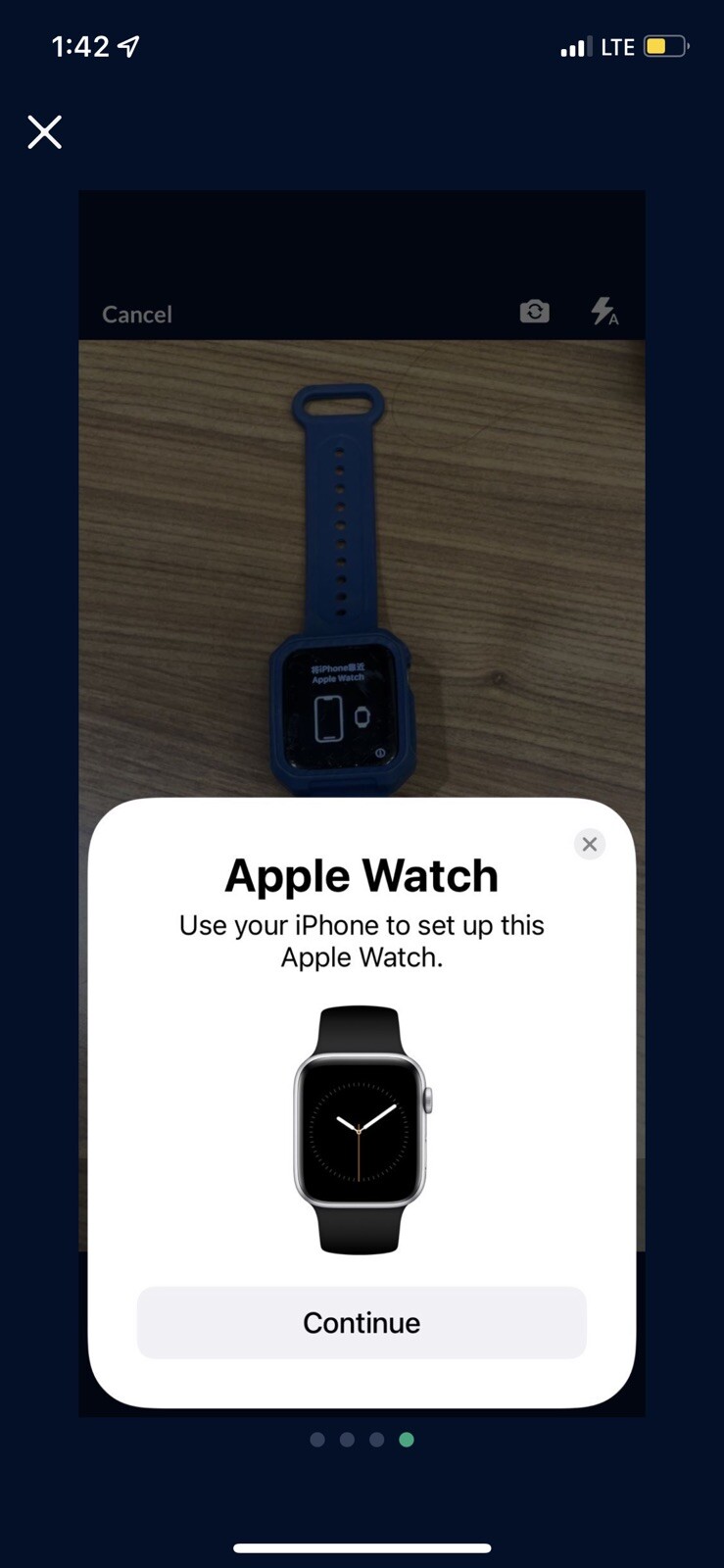 Apple Watch Series 6 44 mm Blue Aluminum Case with Deep Navy Sport Band…