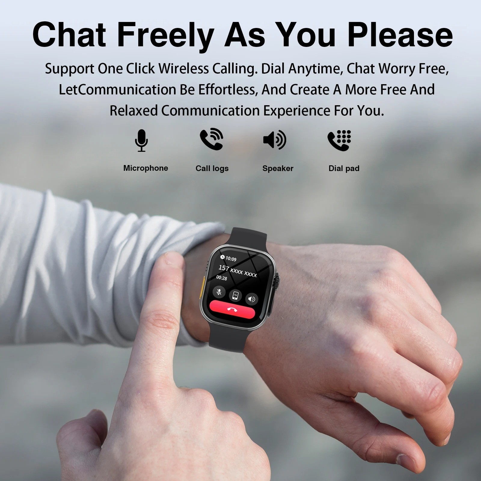 Smart Watch Bluetooth Call Fitness Tracker Sports Watch for Android iPhone
