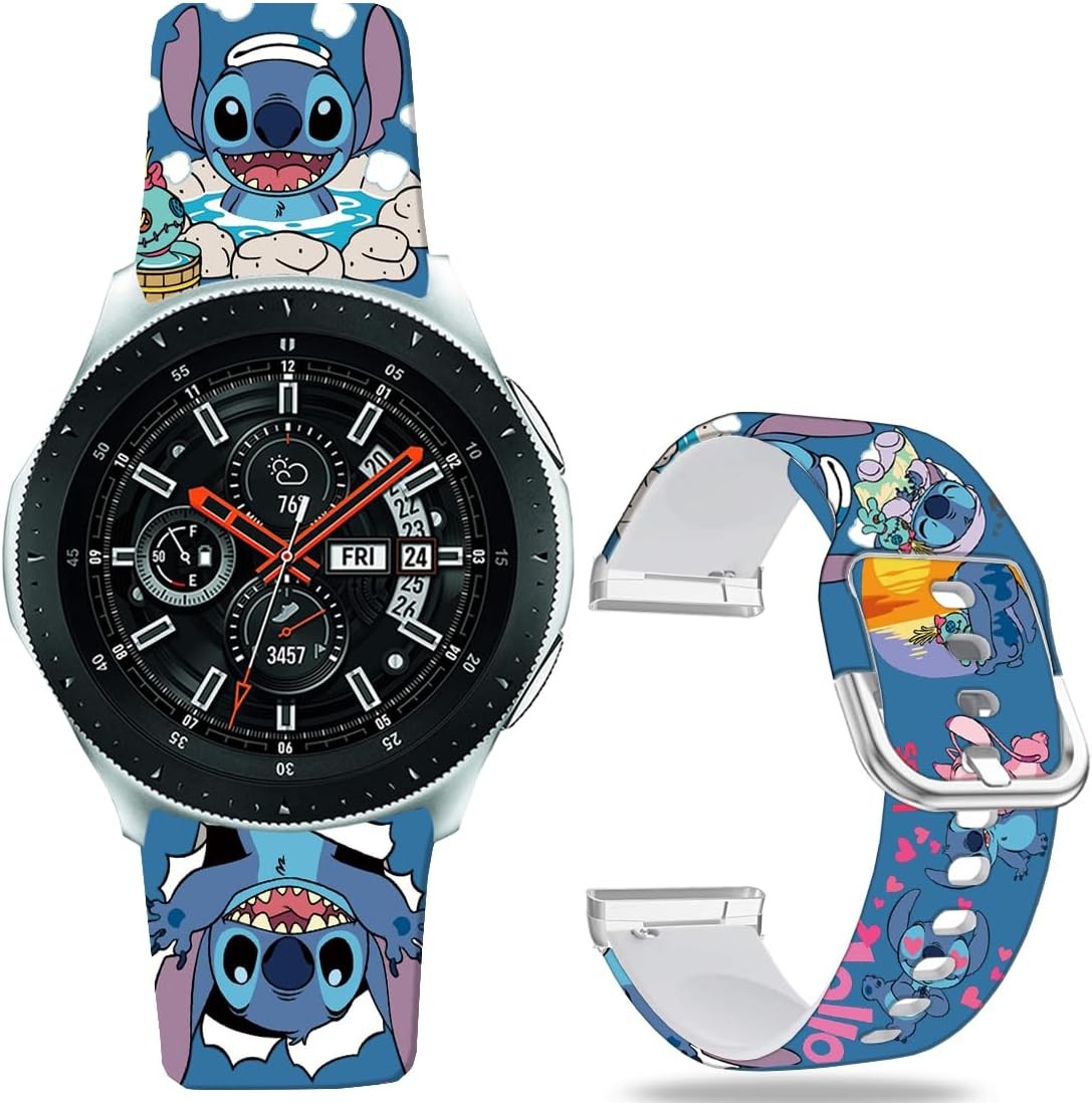Soft Silicone Replacement Band for Samsung Galaxy Watch 46mm, Gear S3 Classic/Fr
