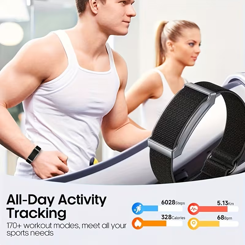 Smart Bracelet, 2026 Wearable Health & Activity & Fitness Tracker Band, 24H S…