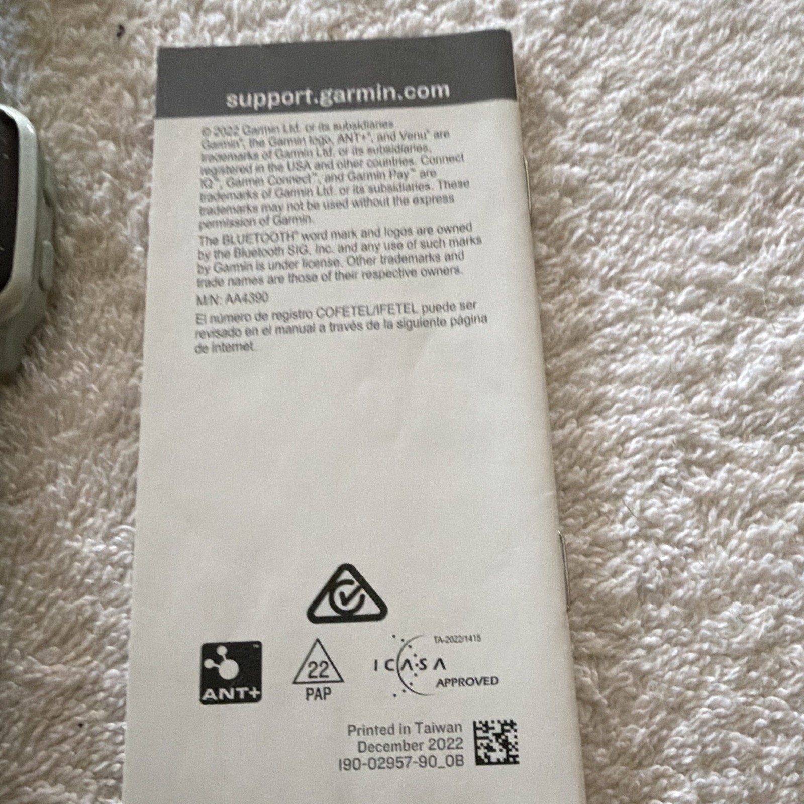 Garmin Venu Sq 2 40mm Bluetooth Smartwatch 4GB Green Band Silver Case
